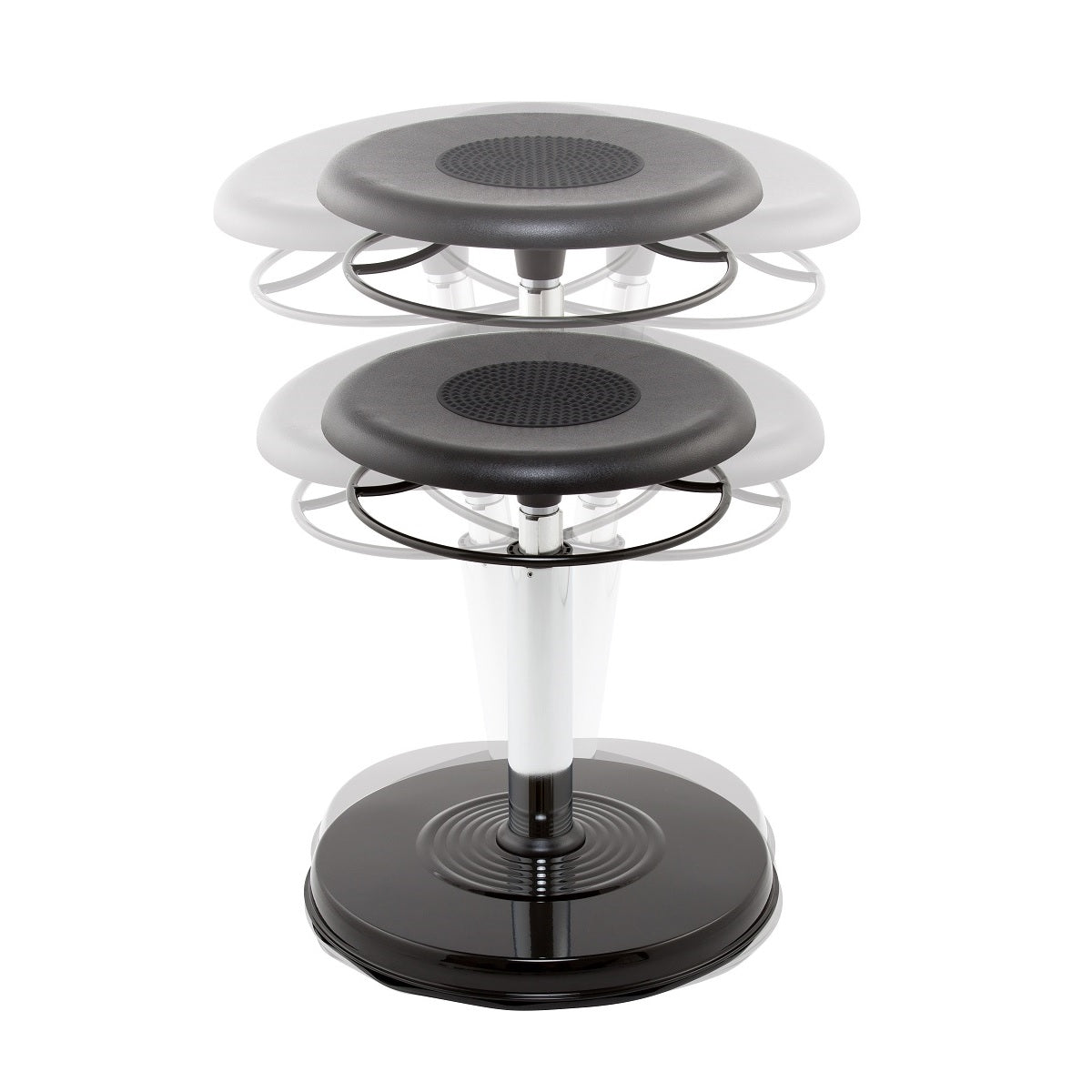 College Adjustable Black Wobble Chair