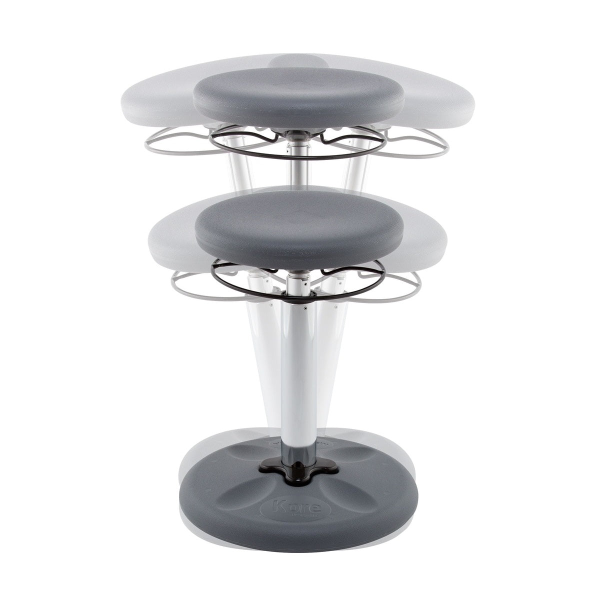 Kids Dark Grey Adjustable Tall Wobble Chair