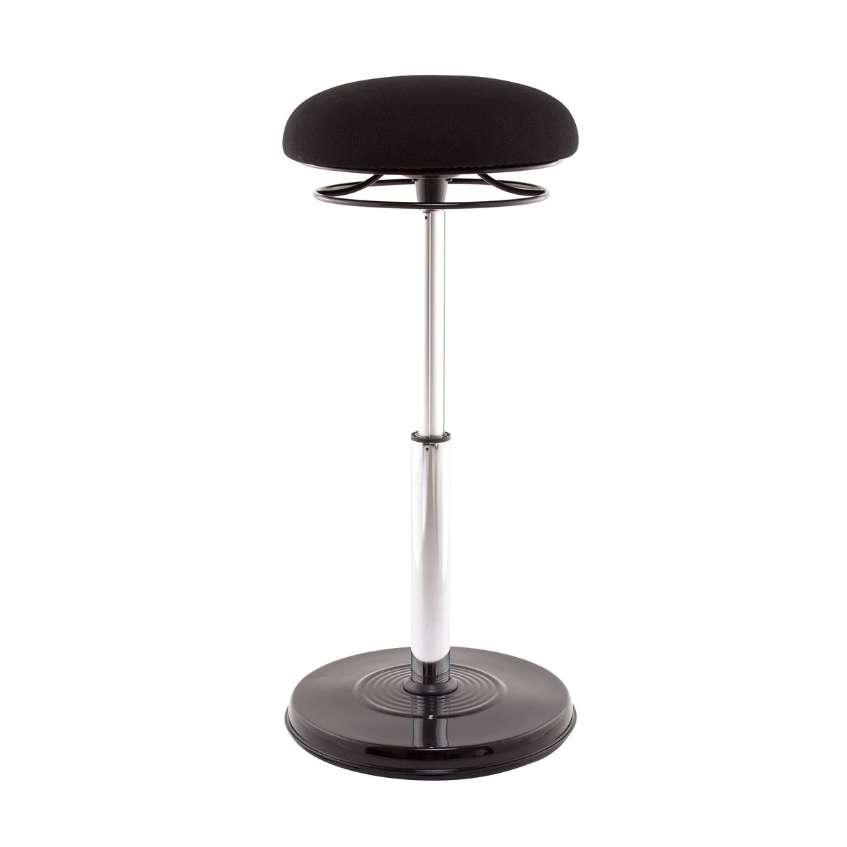 Office PLUS Sit-Stand Black Fabric Wobble Chair