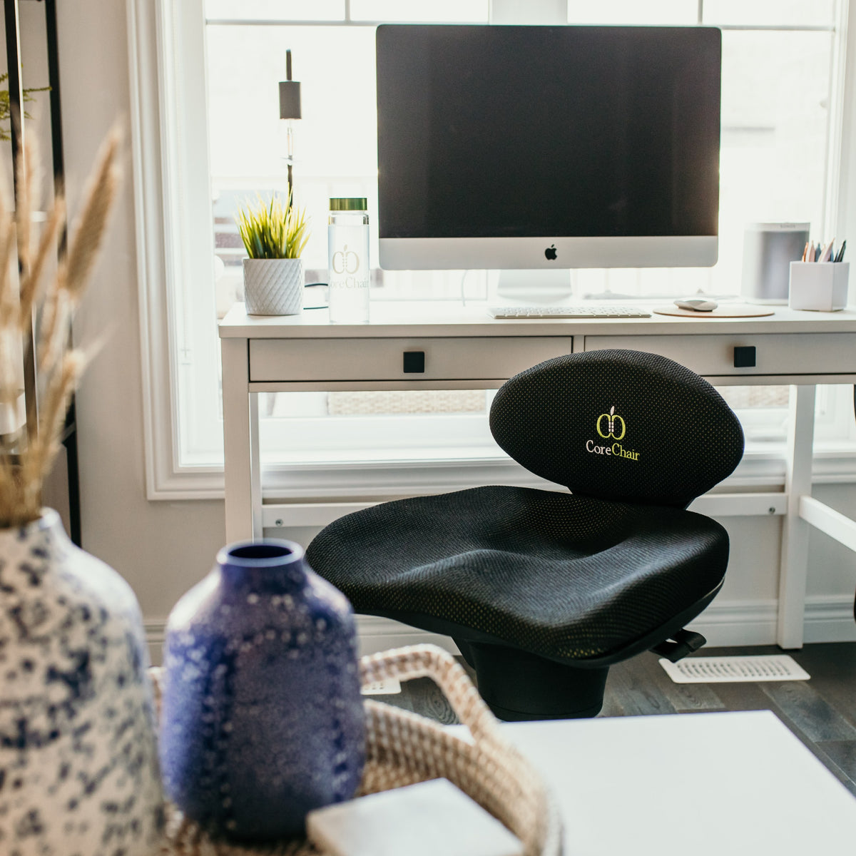 CoreChair Classic at a white home office desk