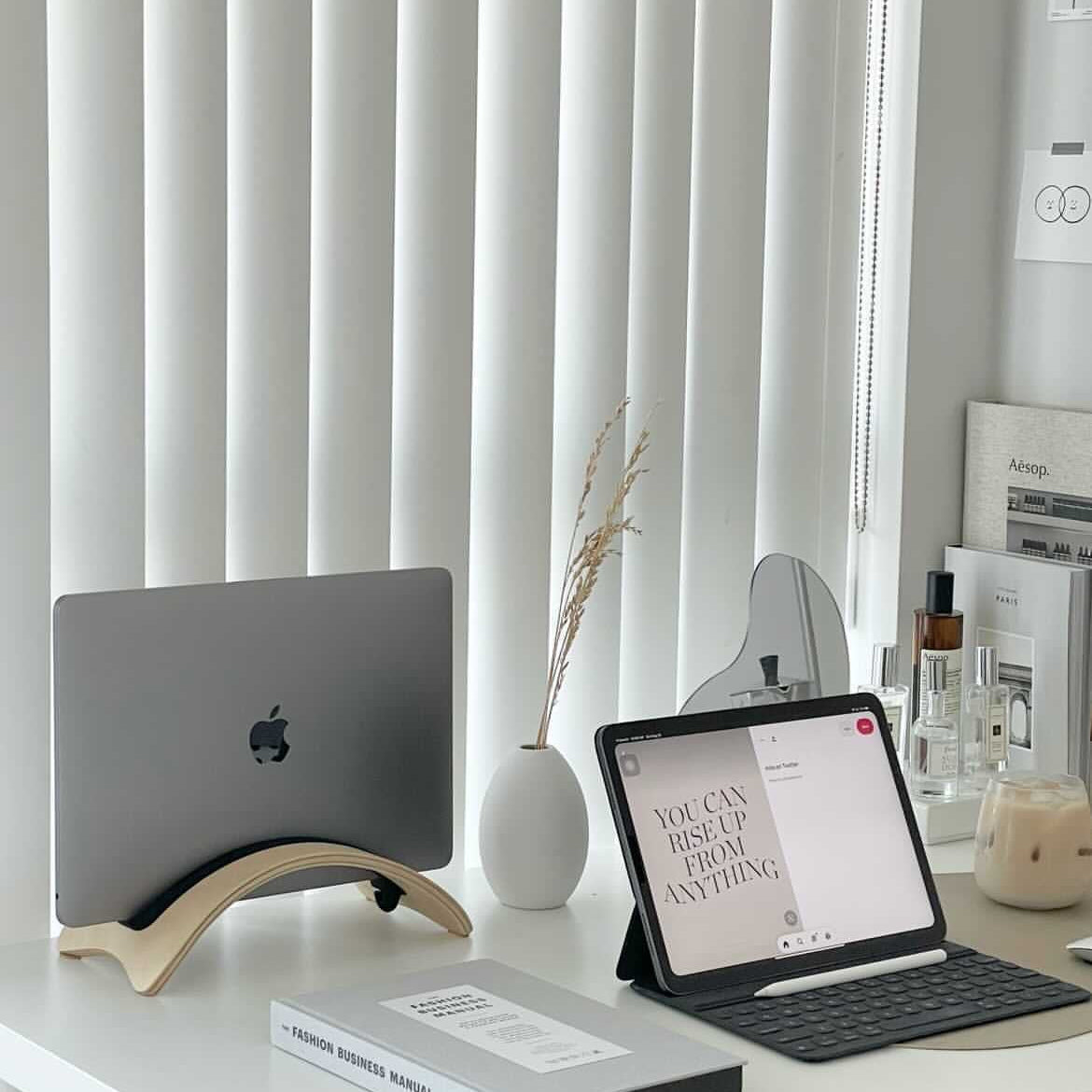 Enkel Birch Vertical Laptop Stand from Active Goods Canada