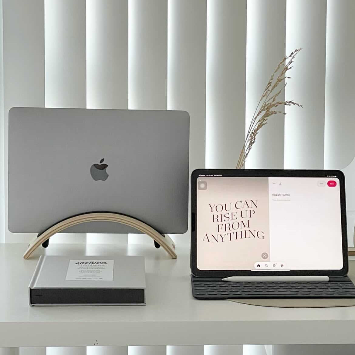 Enkel Birch Vertical Laptop Stand from Active Goods Canada