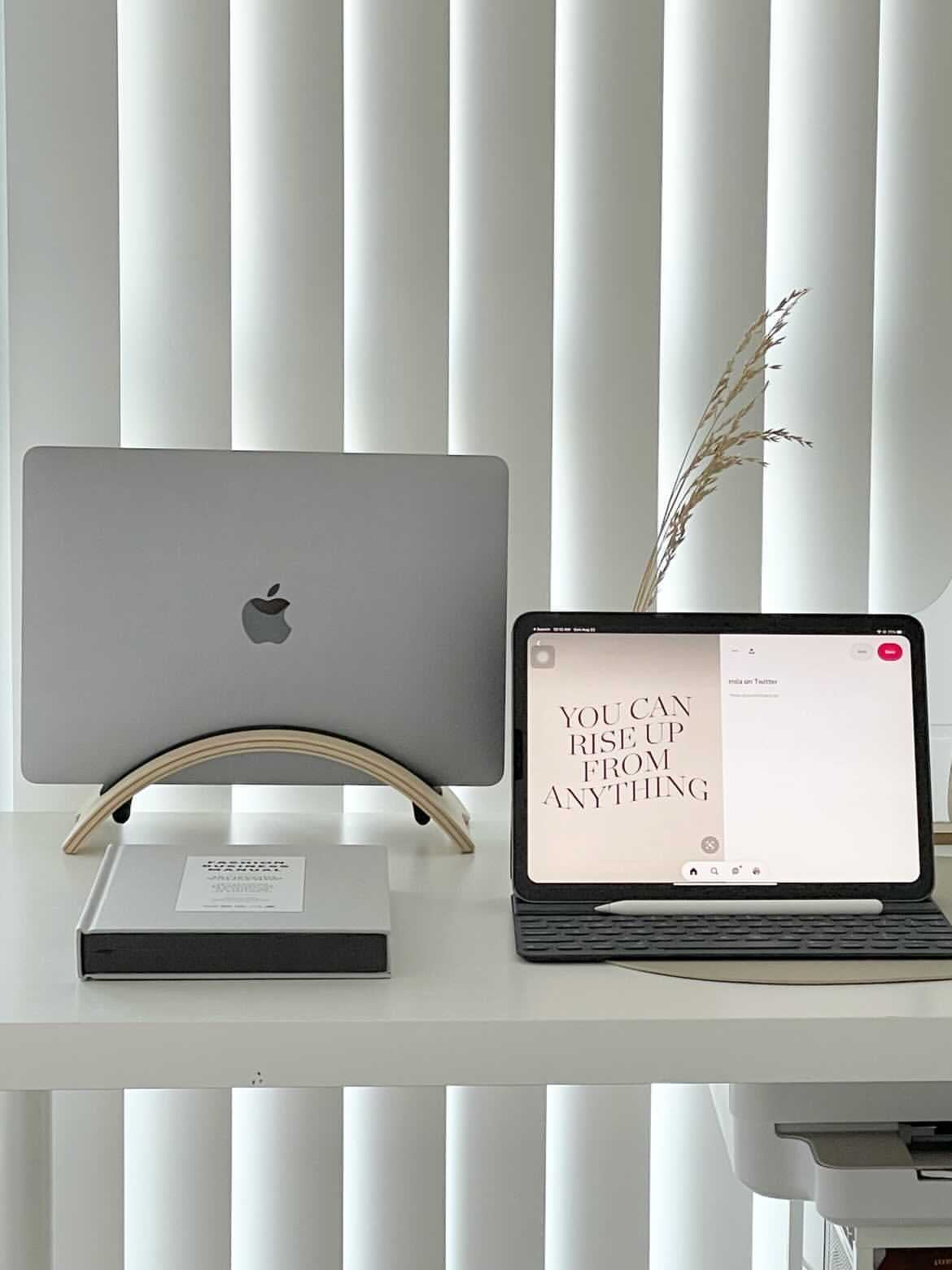 Enkel Birch Vertical Laptop Stand from Active Goods Canada