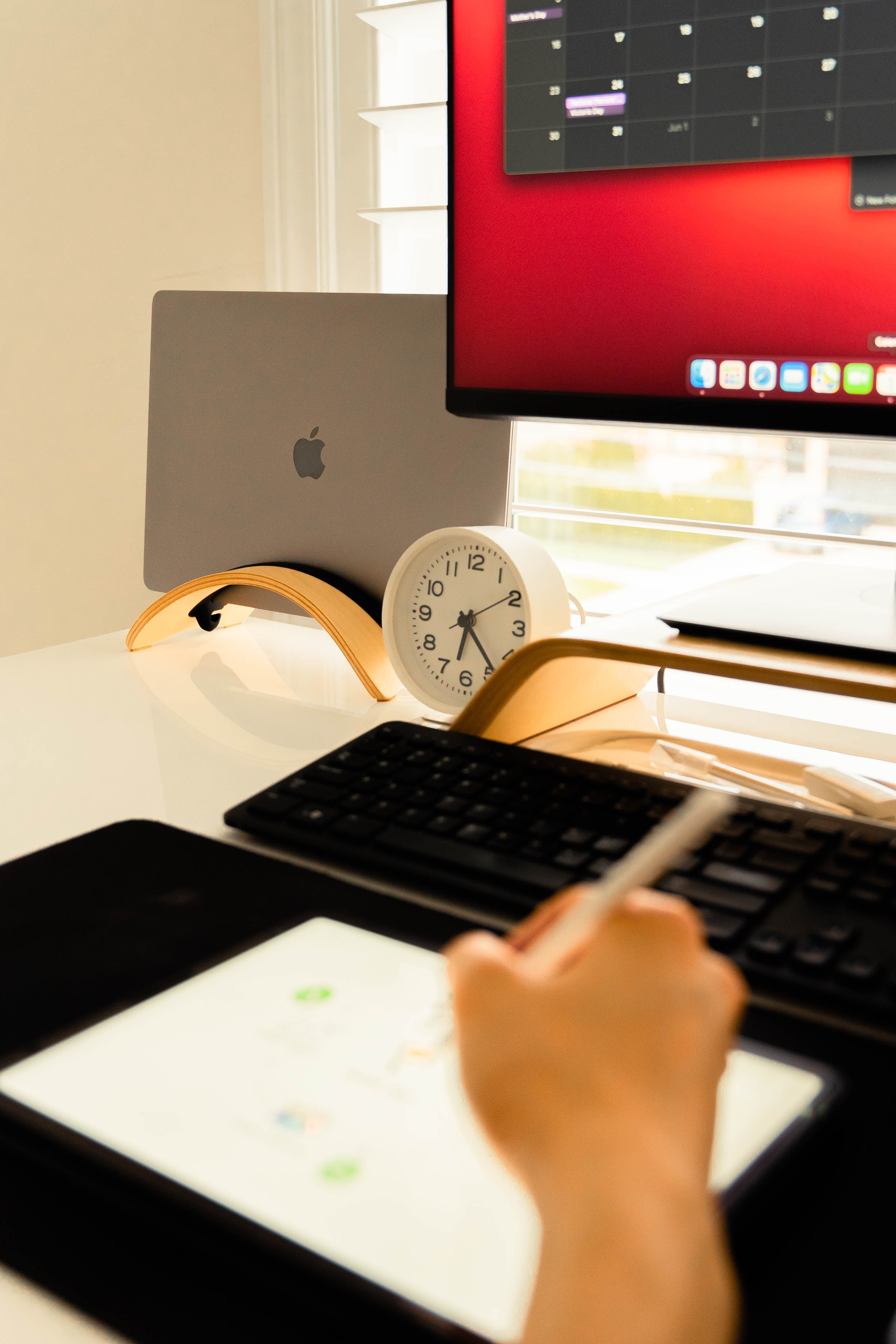 Enkel Birch Vertical Laptop Stand from Active Goods Canada