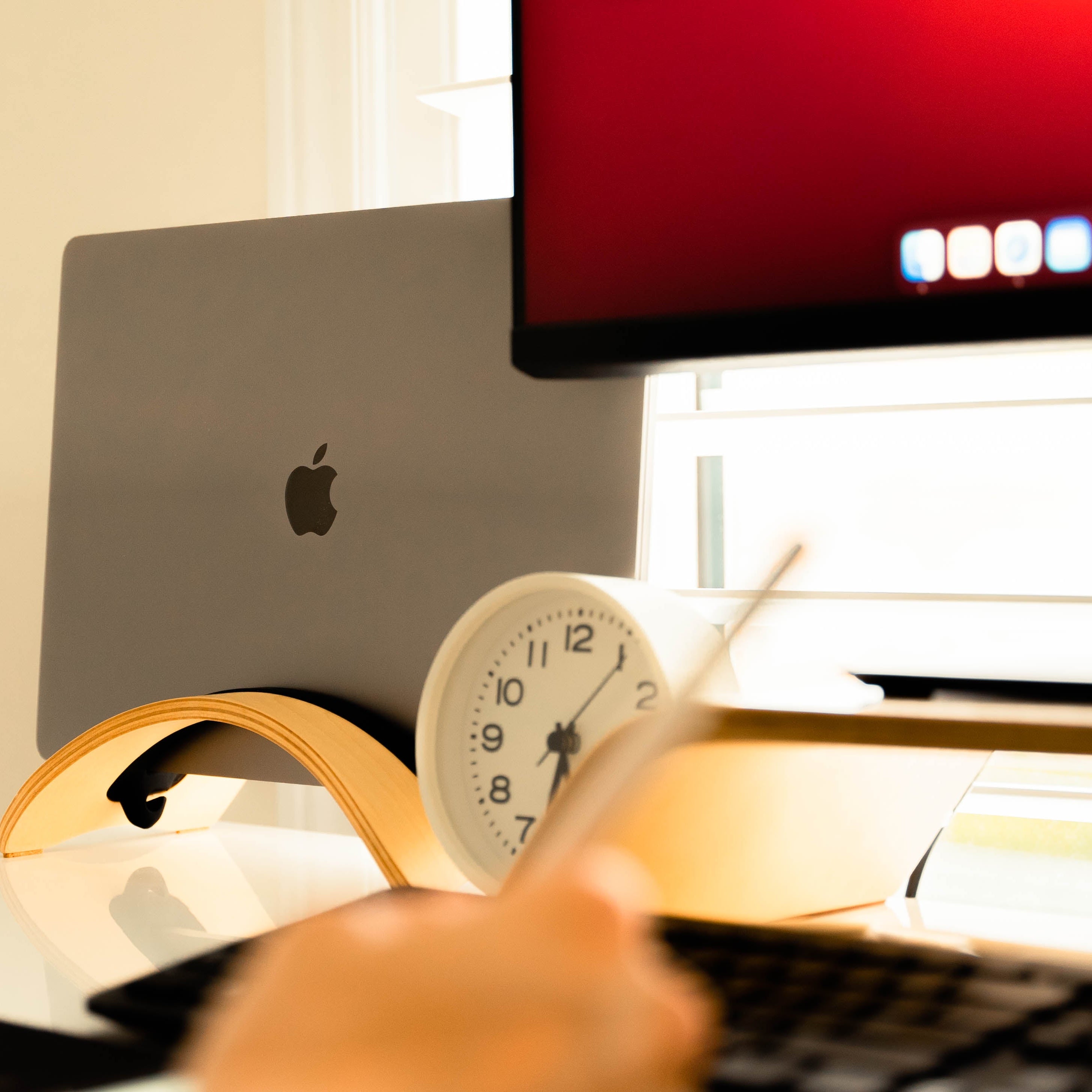 Enkel Birch Vertical Laptop Stand from Active Goods Canada