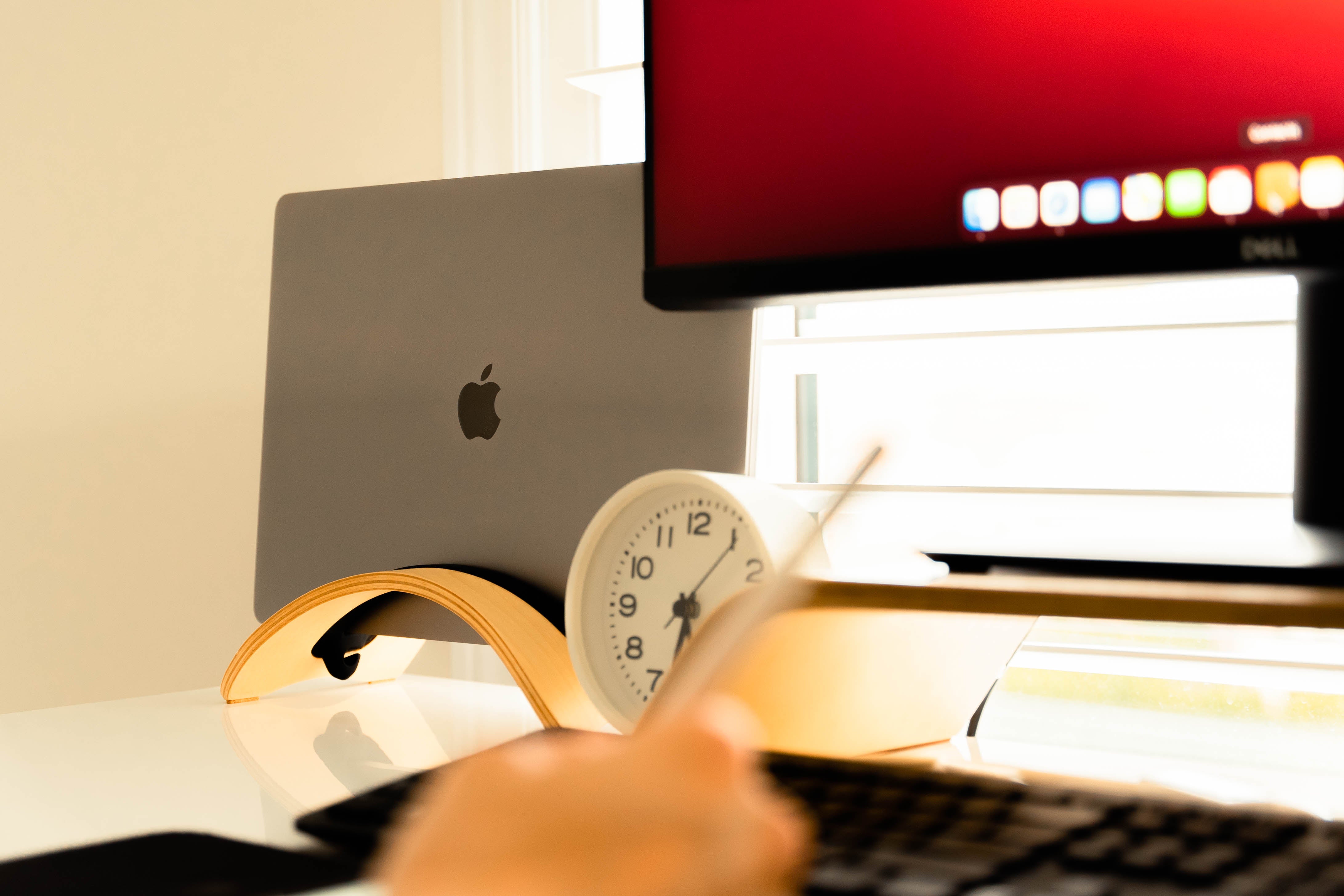 Enkel Birch Vertical Laptop Stand from Active Goods Canada