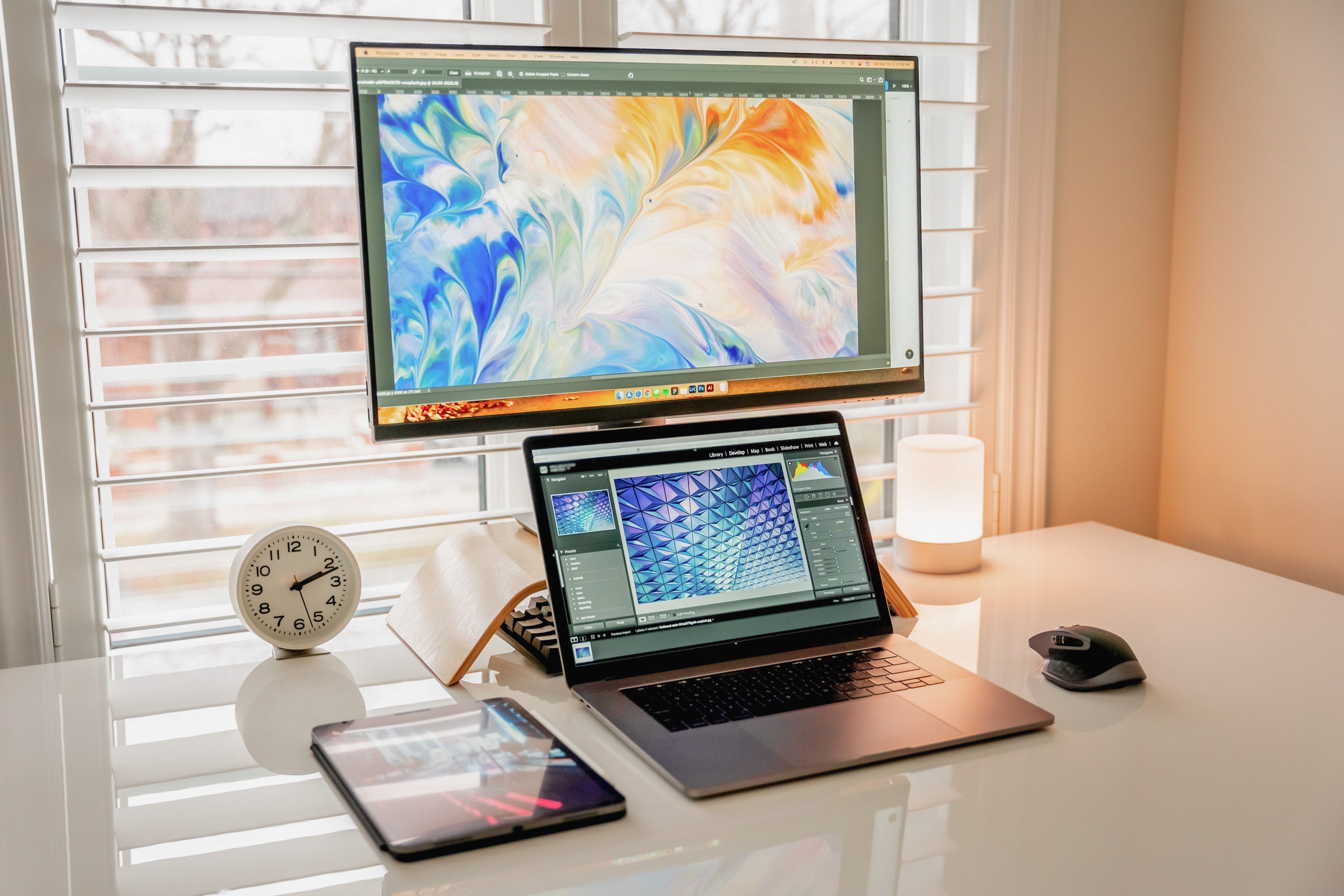 Enkel Ergonomic Birch Wood Monitor Stand from Active Goods Canada