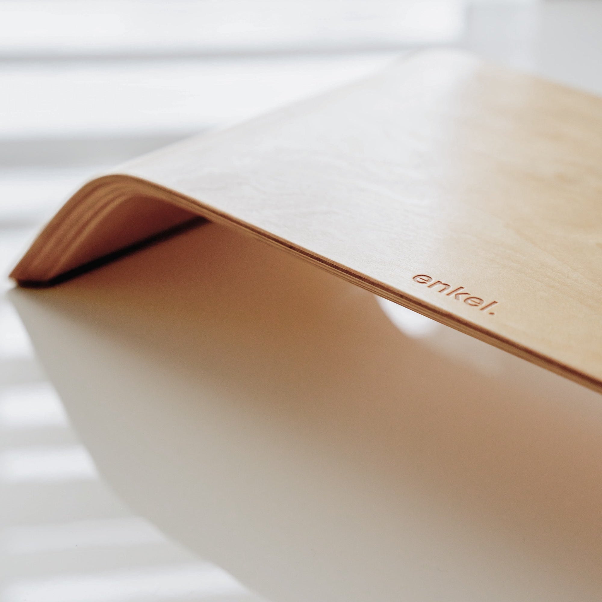 Enkel Ergonomic Birch Wood Monitor Stand from Active Goods Canada