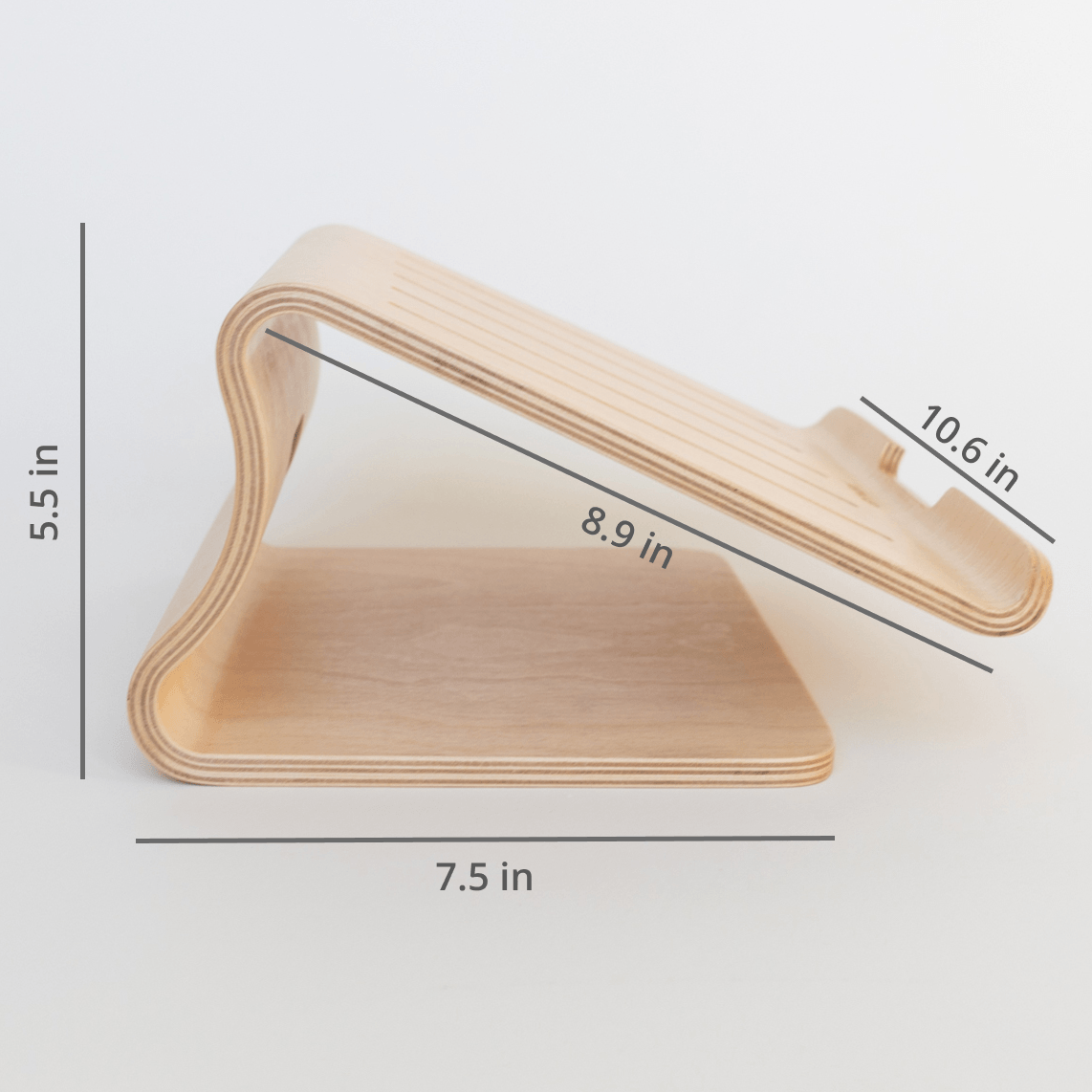 Enkel Ergonomic Birch Wood Laptop Stand from Active Goods Canada