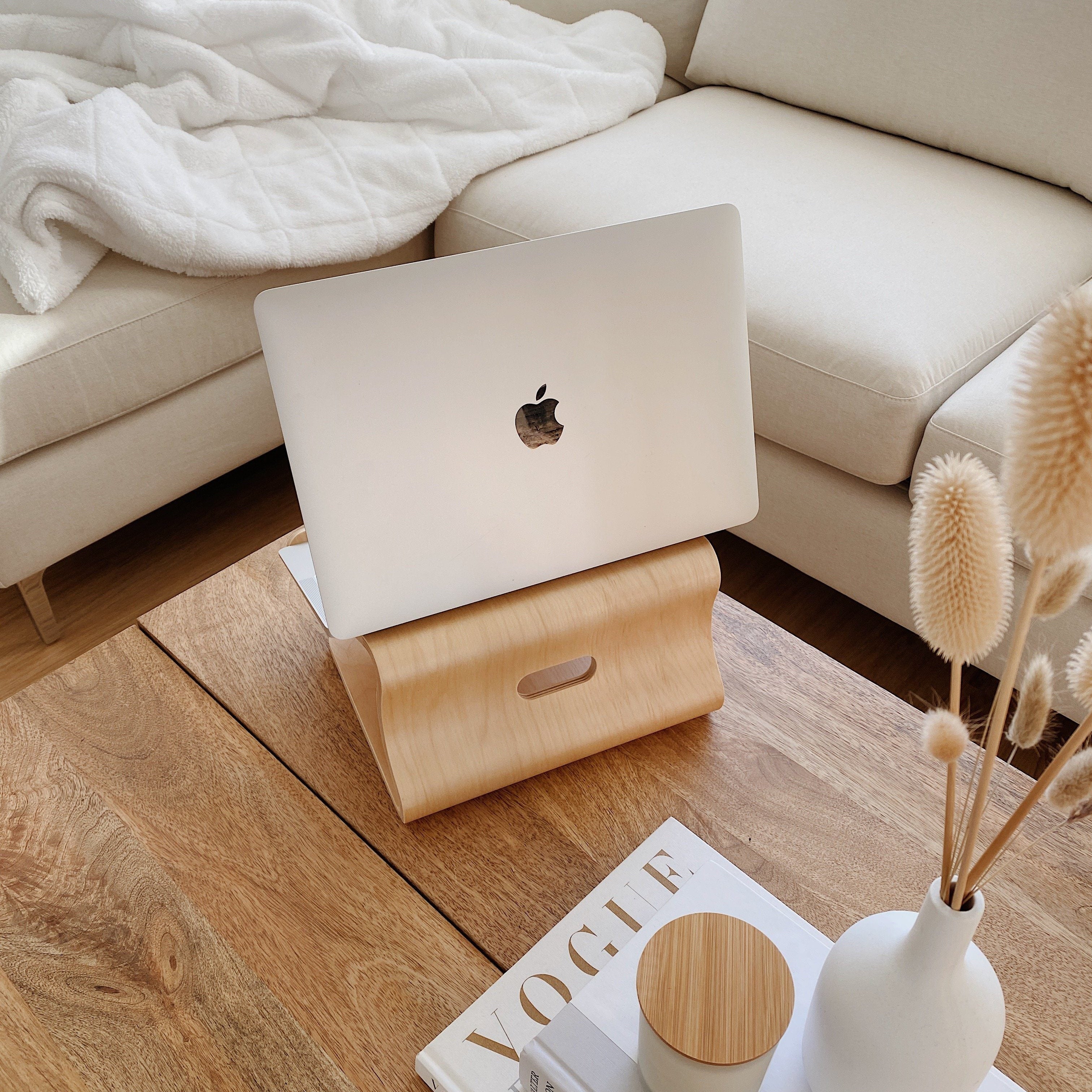Enkel Ergonomic Birch Wood Laptop Stand from Active Goods Canada
