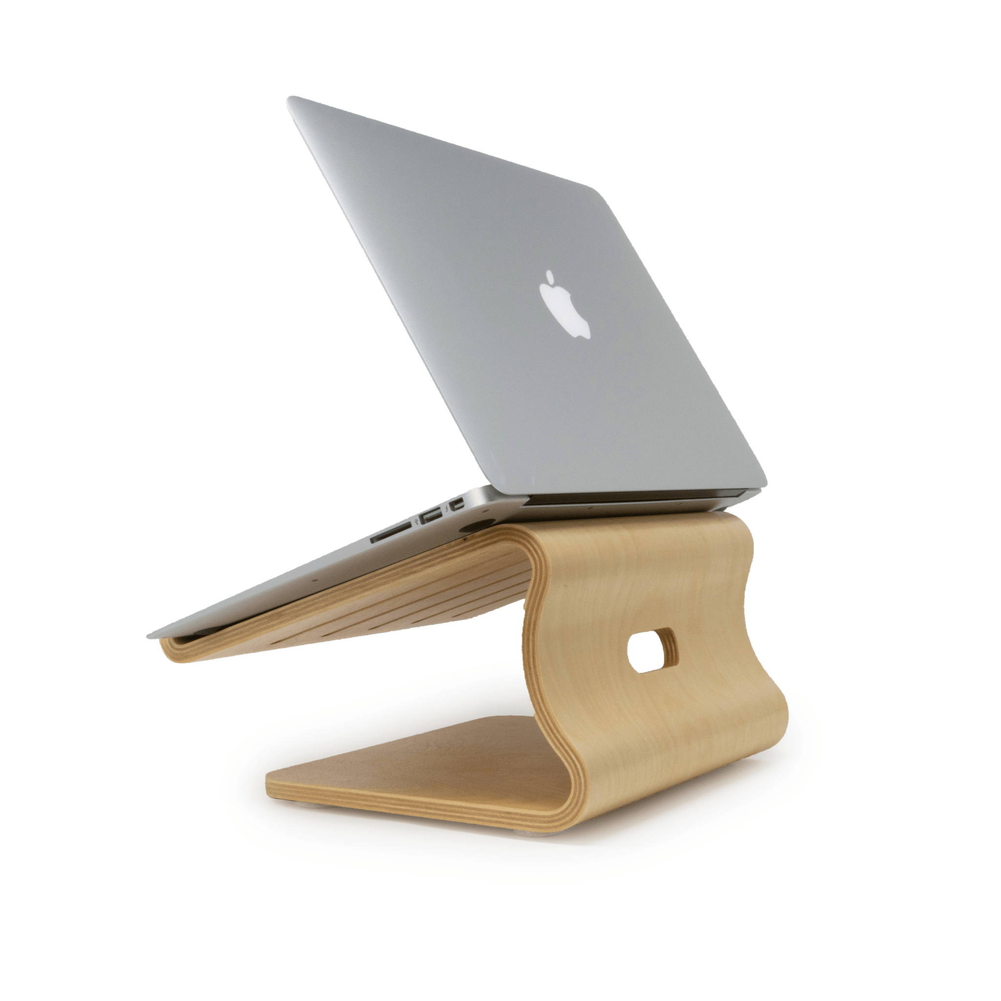 Enkel Ergonomic Birch Wood Laptop Stand from Active Goods Canada