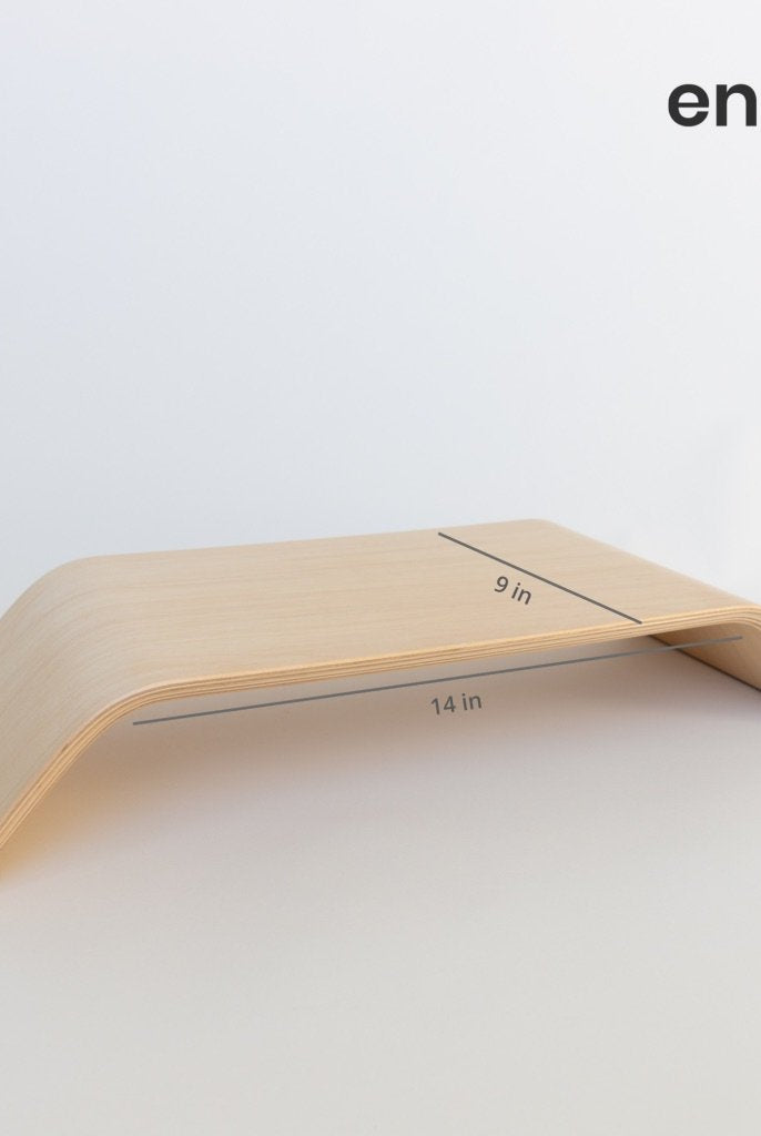 Enkel Studios Birch Wood Work Smarter Set - Monitor and Laptop Stand from Active Goods Canada