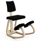 Varier Actulum Variable Plus balans chair from Active Goods Canada is an advanced balans with a fixed backrest with and upholstered cushion.