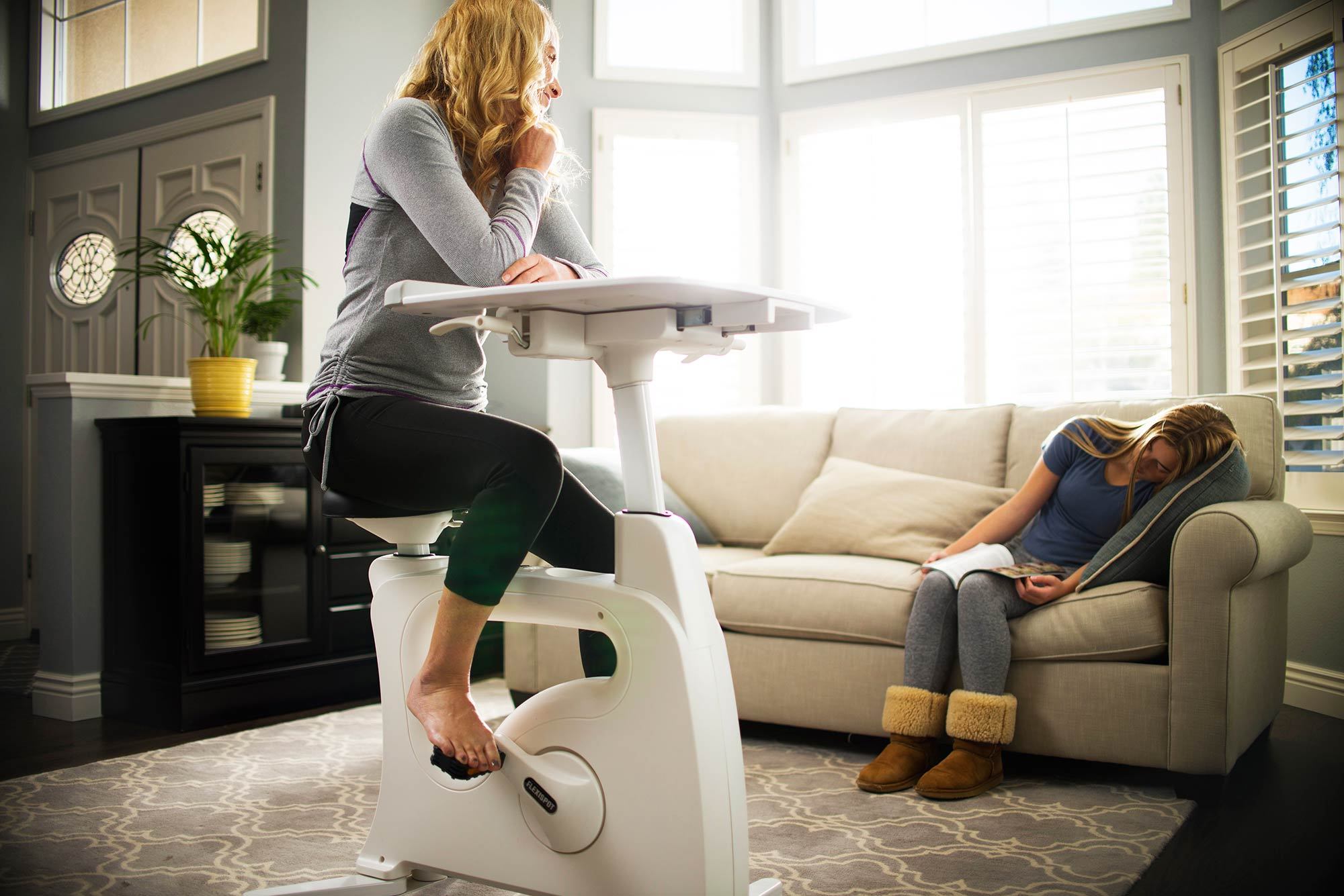 Deskcise Pro V9 Desk Bike by Loctek, Active Goods Canada - energize yourself by pedaling