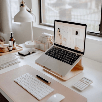 Enkel Ergonomic Birch Wood Laptop Stand from Active Goods Canada