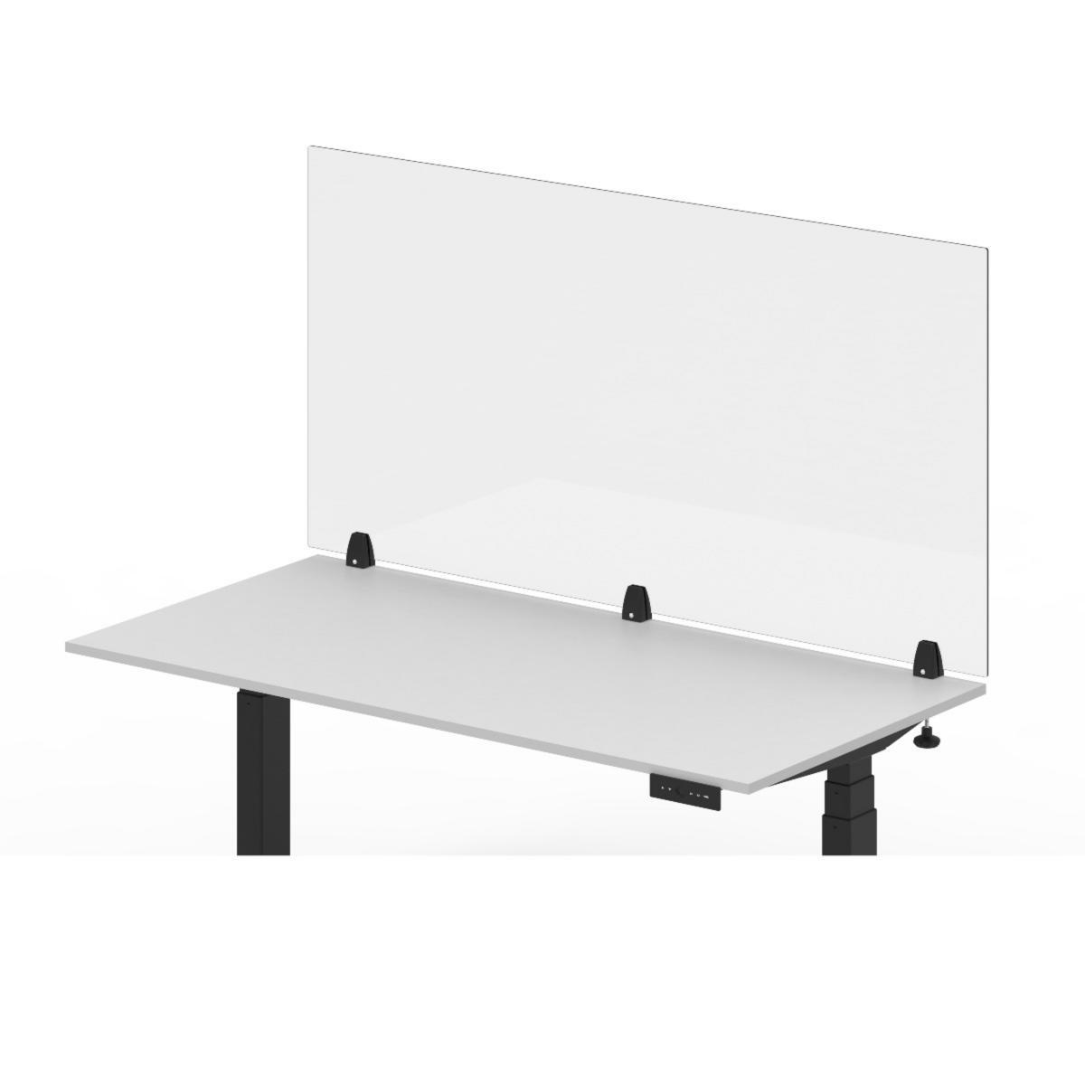 Luxor RECLAIM Acrylic Sneeze Guard Desk Divider from Active Goods Canada