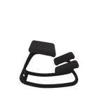 Varier Variable balans ergonomic Active Stool from Active Goods Canada - black
