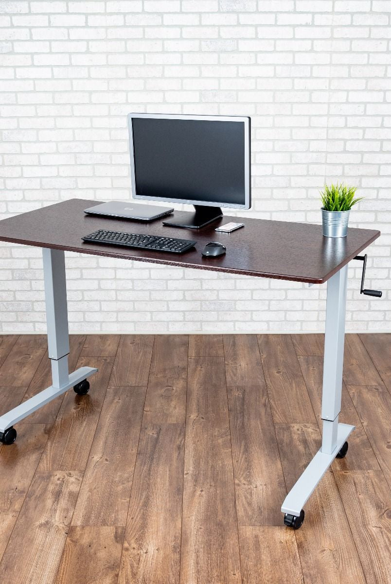 Luxor High Speed Crank Sit Stand Up Adjustable desk from Active Goods Canada