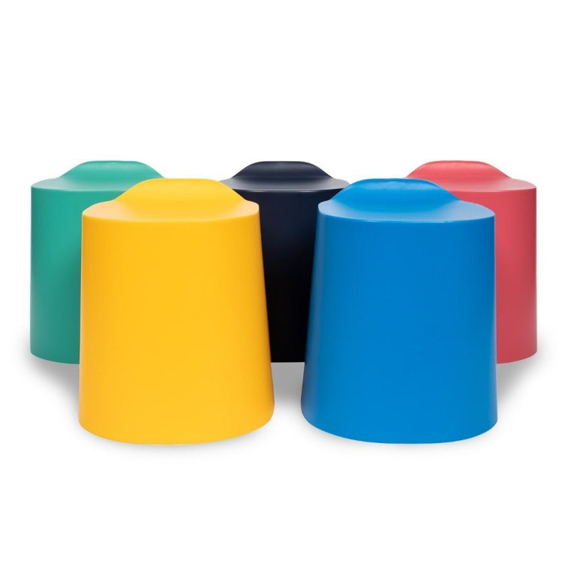 Luxor TailFin Plastic Stackable Stools in 5 colours from Active Goods Canada