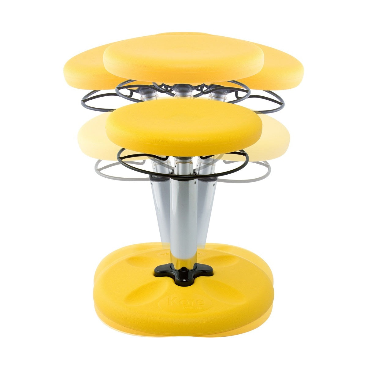 Kids Yellow Adjustable Standard Wobble Chair