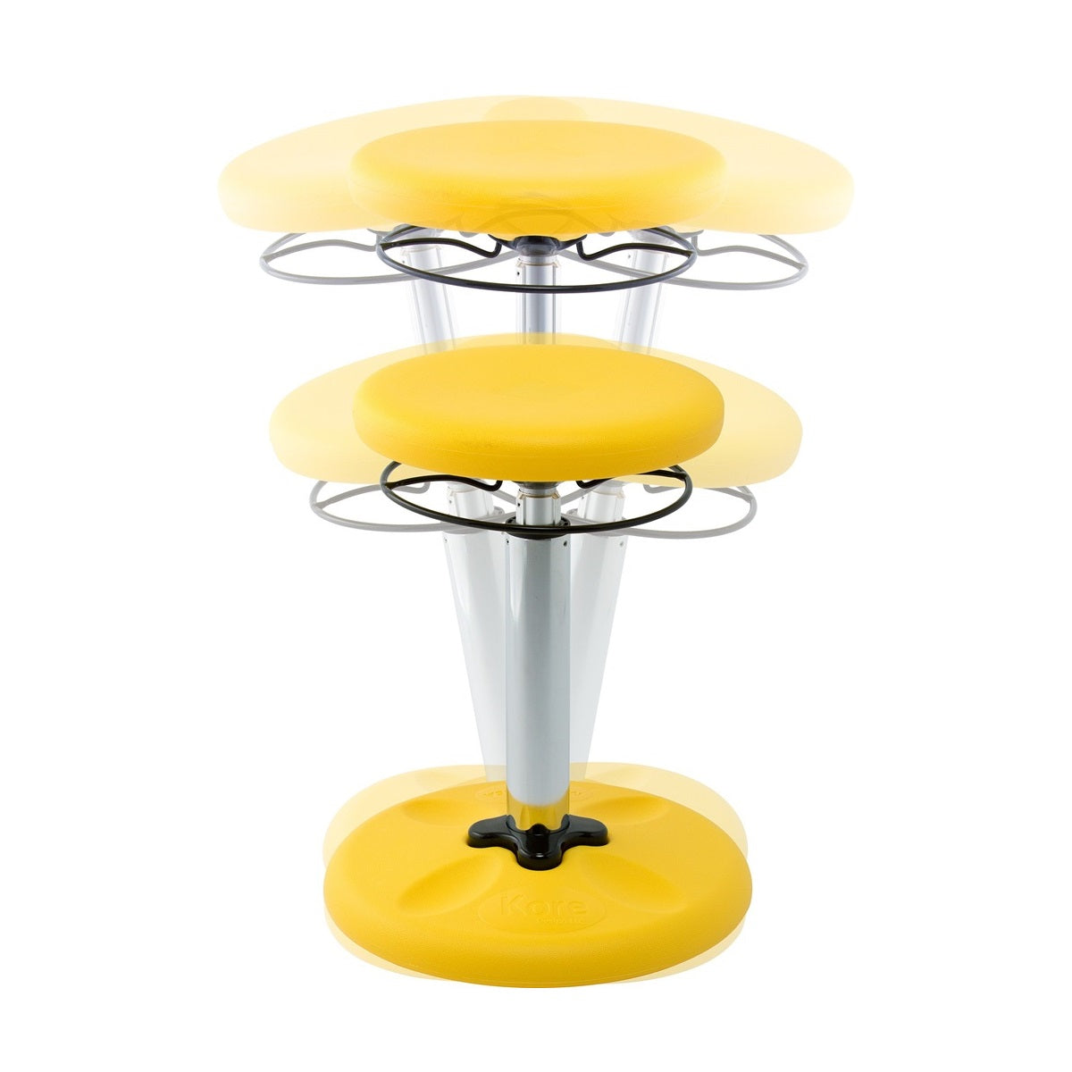 Kids Yellow Adjustable Tall Wobble Chair