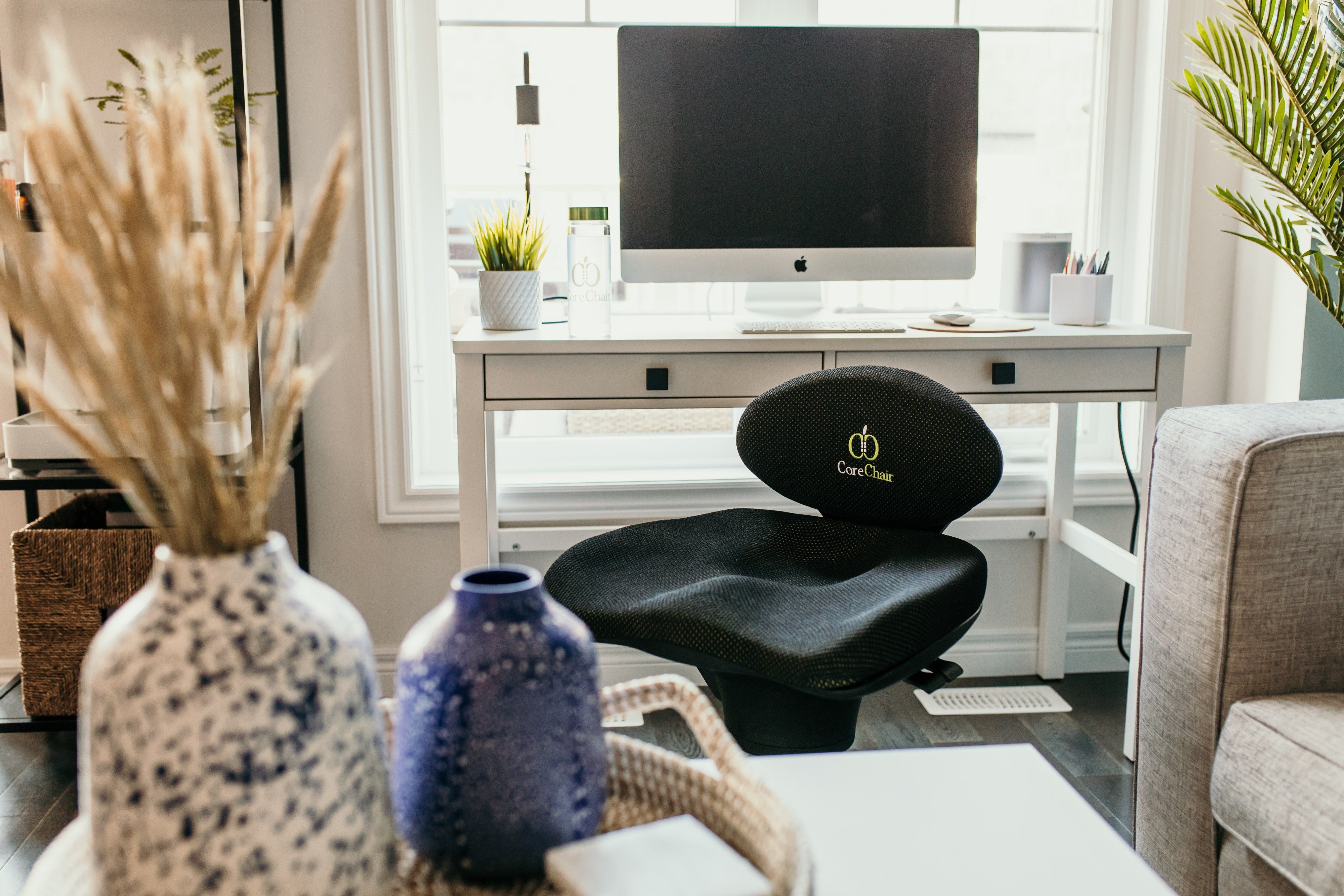 CoreChair Classic at a white home office desk