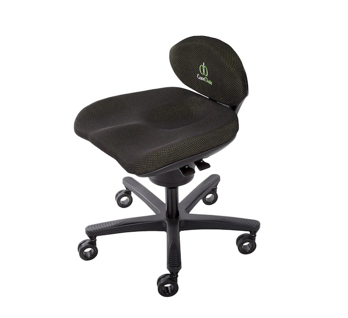 CoreChair Classic active sitting chair, three-quarter view