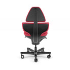 CoreChair Elite active sitting chair in Coral, rear view showing the Clever Spine back