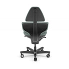 CoreChair Elite active sitting chair in Reed Green, rear view showing the Clever Spine back