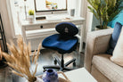 Navy Blue CoreChair Tango at a home office desk