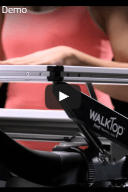 Professional man using WalkTop Treadmill Desk from Active Goods Canada
