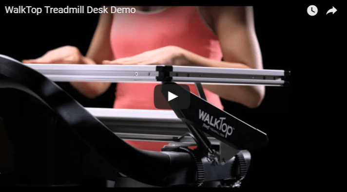 Professional man using WalkTop Treadmill Desk from Active Goods Canada