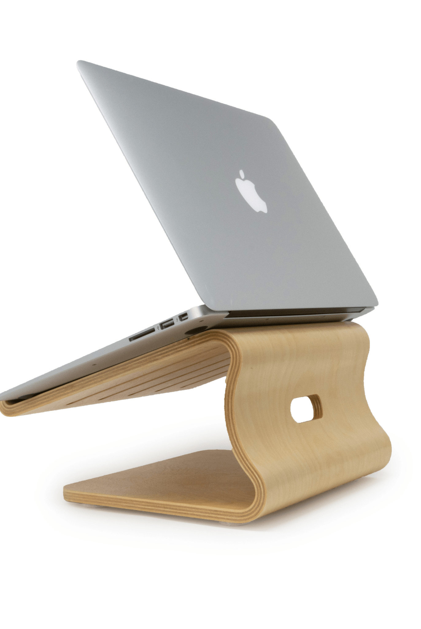 Enkel Ergonomic Birch Wood Laptop Stand from Active Goods Canada