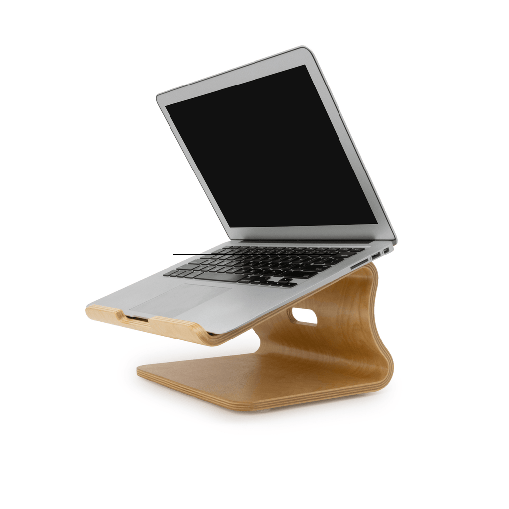 Enkel Ergonomic Birch Wood Laptop Stand from Active Goods Canada
