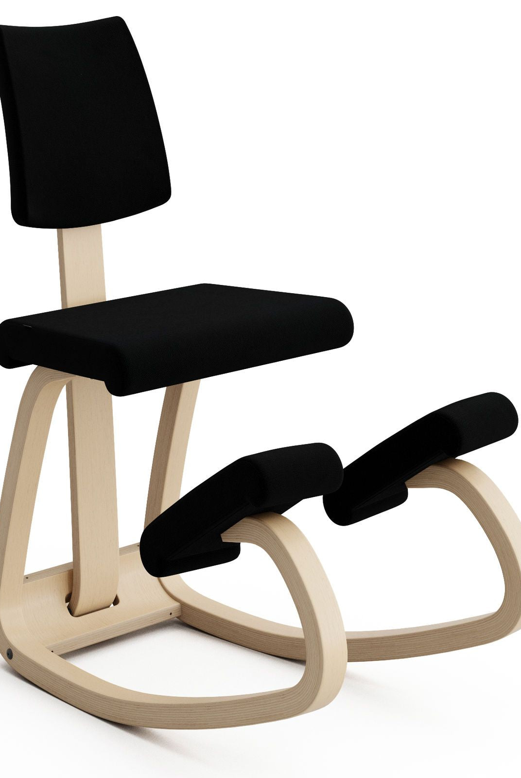 Varier Actulum Variable Plus balans chair from Active Goods Canada is an advanced balans with a fixed backrest with and upholstered cushion.