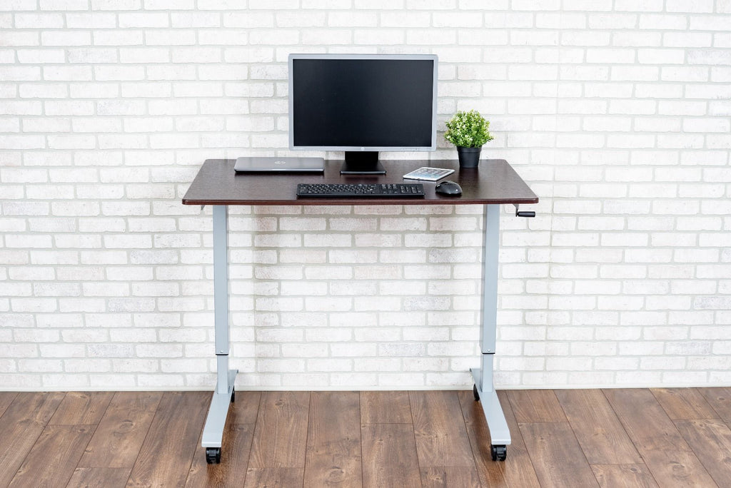 Luxor High Speed Crank Sit Stand Up Adjustable desk from Active Goods Canada